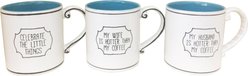 Blue Sky Clayworks Frankie Border Mug, 21-oz