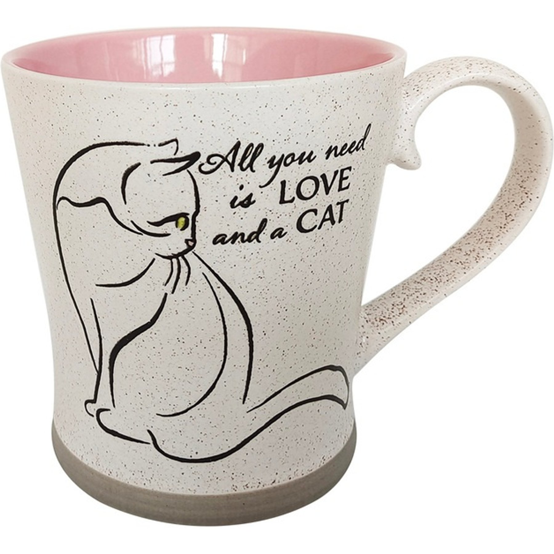 Blue Sky Clayworks All You Need is Love & a Cat Mug, 17-oz
