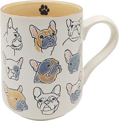 Blue Sky Clayworks Frampton French Bulldog Mug, 18-oz