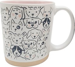 Blue Sky Clayworks Harvey Dog Head Repeat Mug, 17-oz