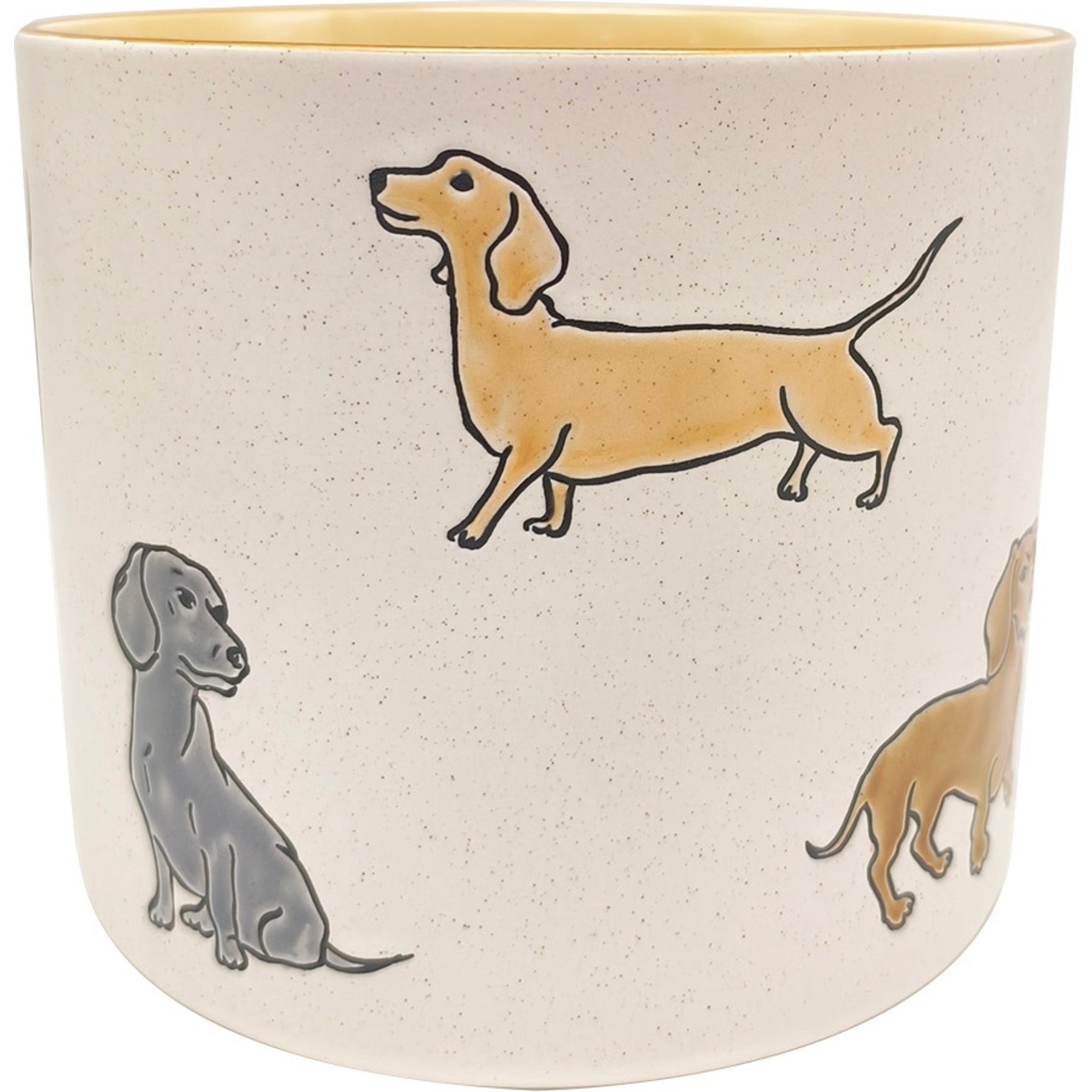 Blue Sky Clayworks Dachshund Planter, 6.5-in