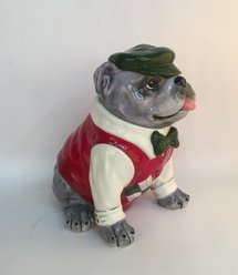 Blue Sky Clayworks Sweater Dog Treat Jar slide 2 of 2