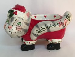 Blue Sky Clayworks Pedestal Cat Bowl
