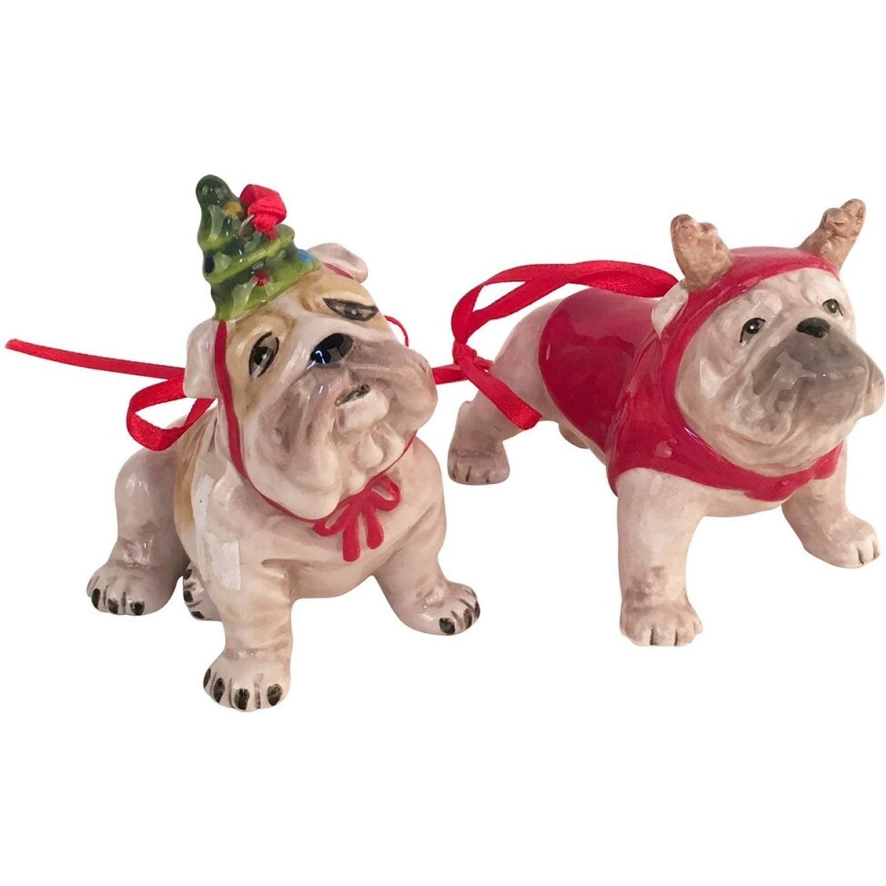 Blue Sky Clayworks English Bulldog Ornament Set