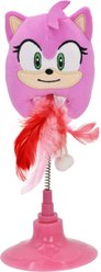 Multipet Sega Amy on Spring Swatter Cat Toy, Pink, 8.75-in