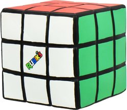 Multipet Rubik's Cube Latex Squeaky Dog Chew Toy, Assorted, 3-in