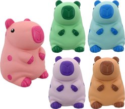 Multipet Capybara Latex Squeaky Dog Chew Toy, Assorted, 6-in