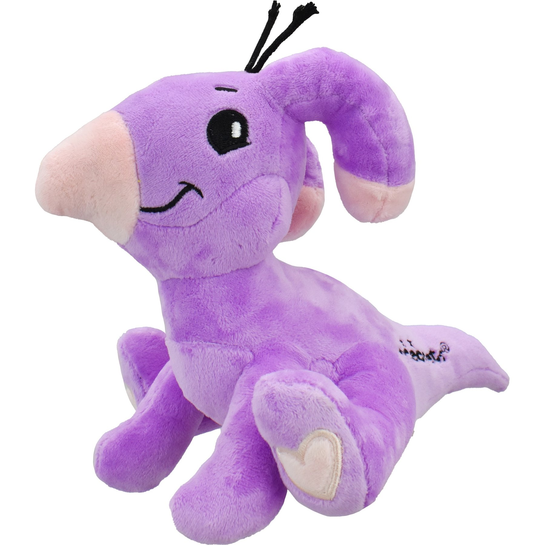 Multipet Neopet Blumaroo Squeaky Plush Dog Toy, Purple, 7-in