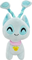 Multipet Neopet Aisha Squeaky Plush Dog Toy, Blue, 7-in