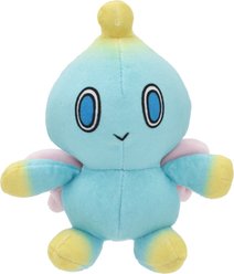 Multipet Sega Sonic Chao Normal Squeaky Plush Dog Toy, Blue, 5.5-in
