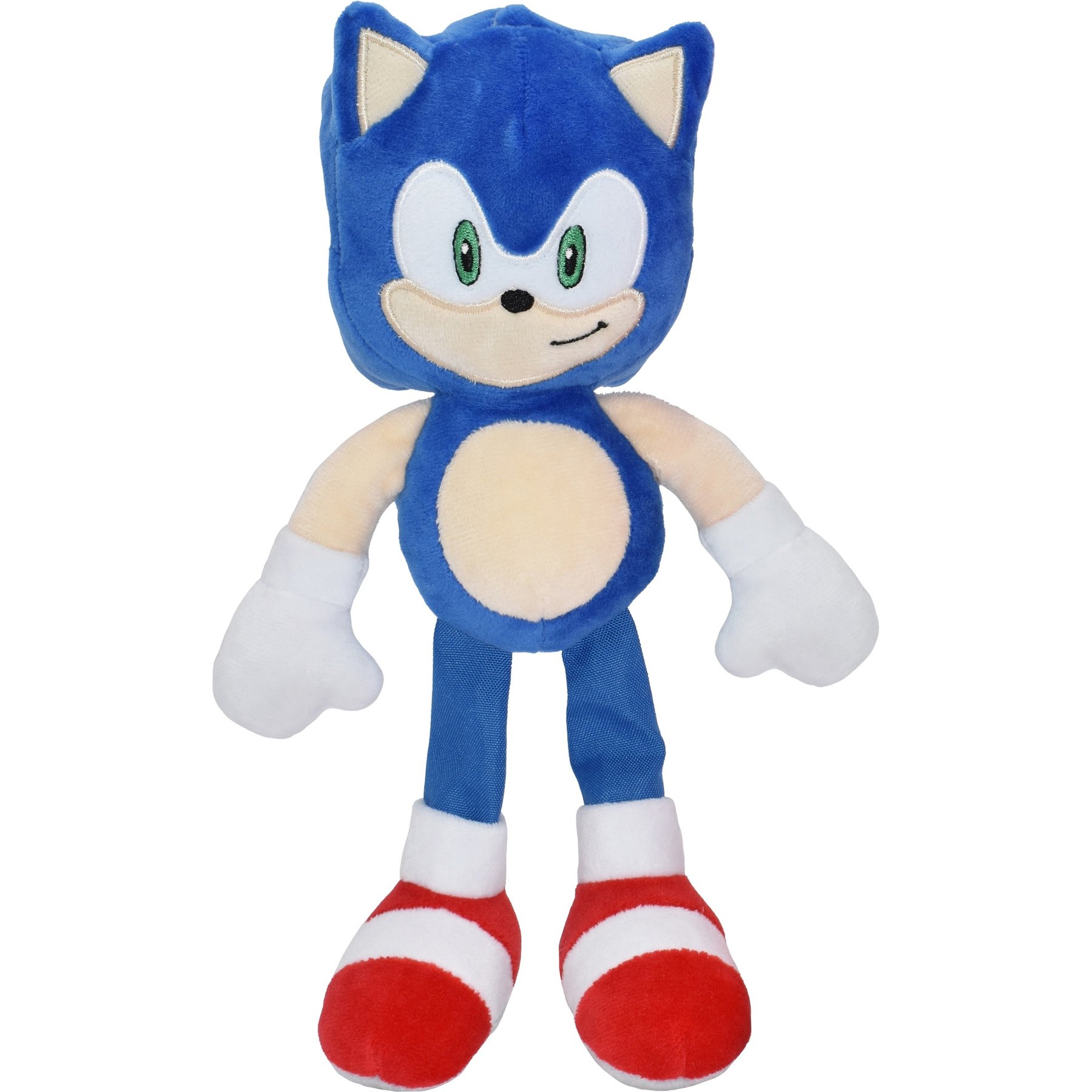 Multipet Sega Sonic Squeaky Plush Dog Toy, Blue, 10-in