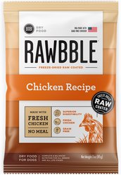 BIXBI RAWBBLE Fresh Chicken Recipe Limited Ingredient Grain-Free Dry Dog Food, 3-oz bag
