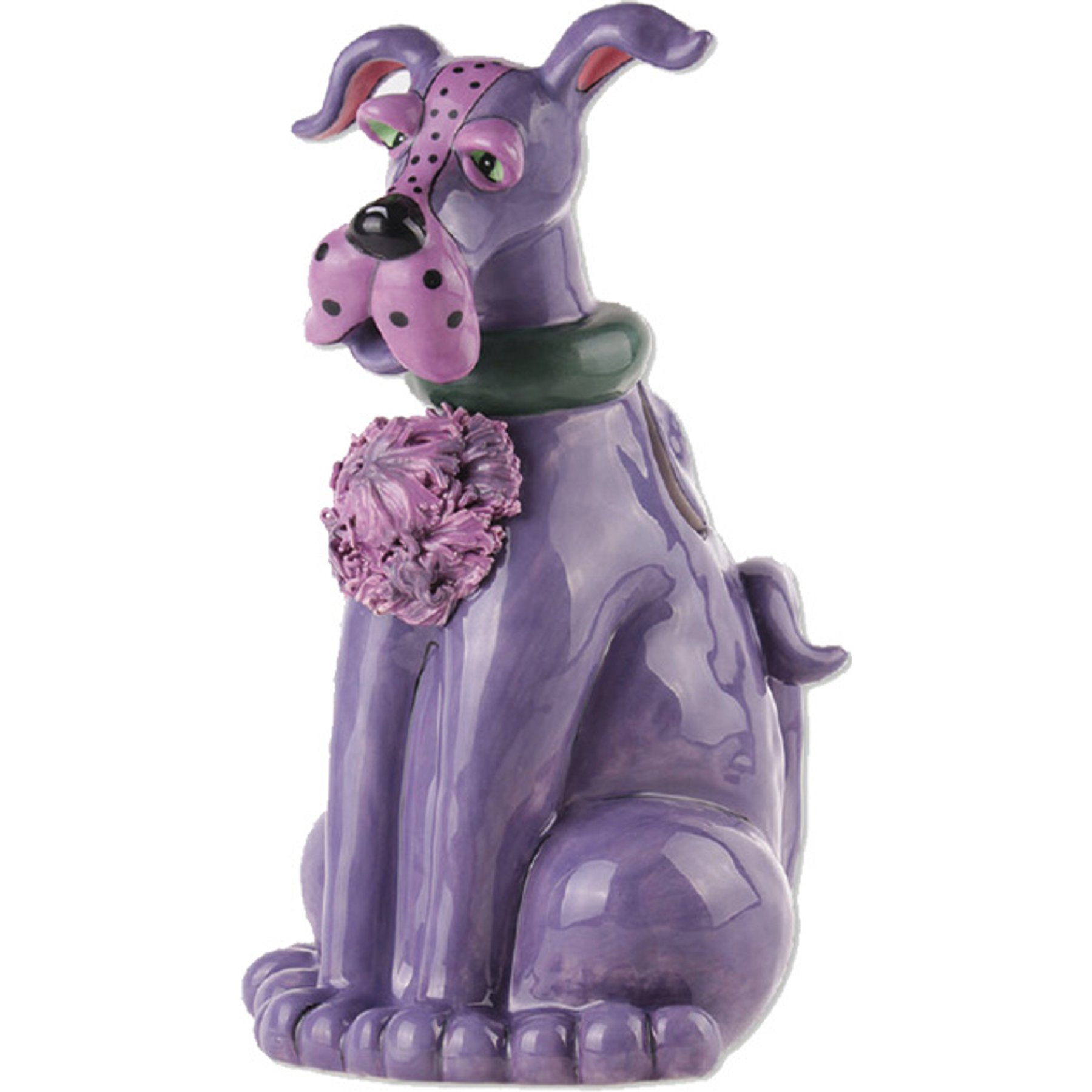 Blue Sky Clayworks Violet Zappy Dog Teapot