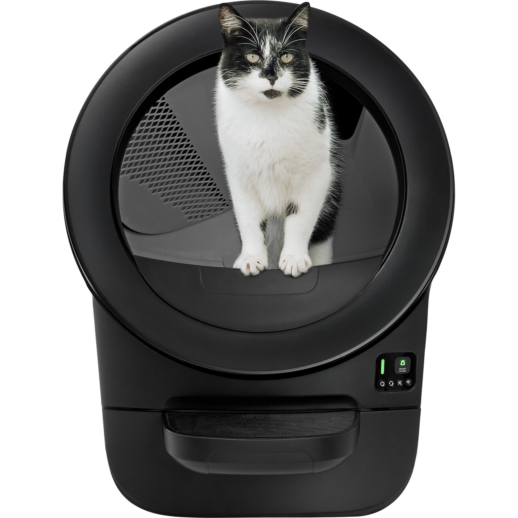 Whisker Litter-Robot EVO Automatic Self-Cleaning Cat Litter Box, Black