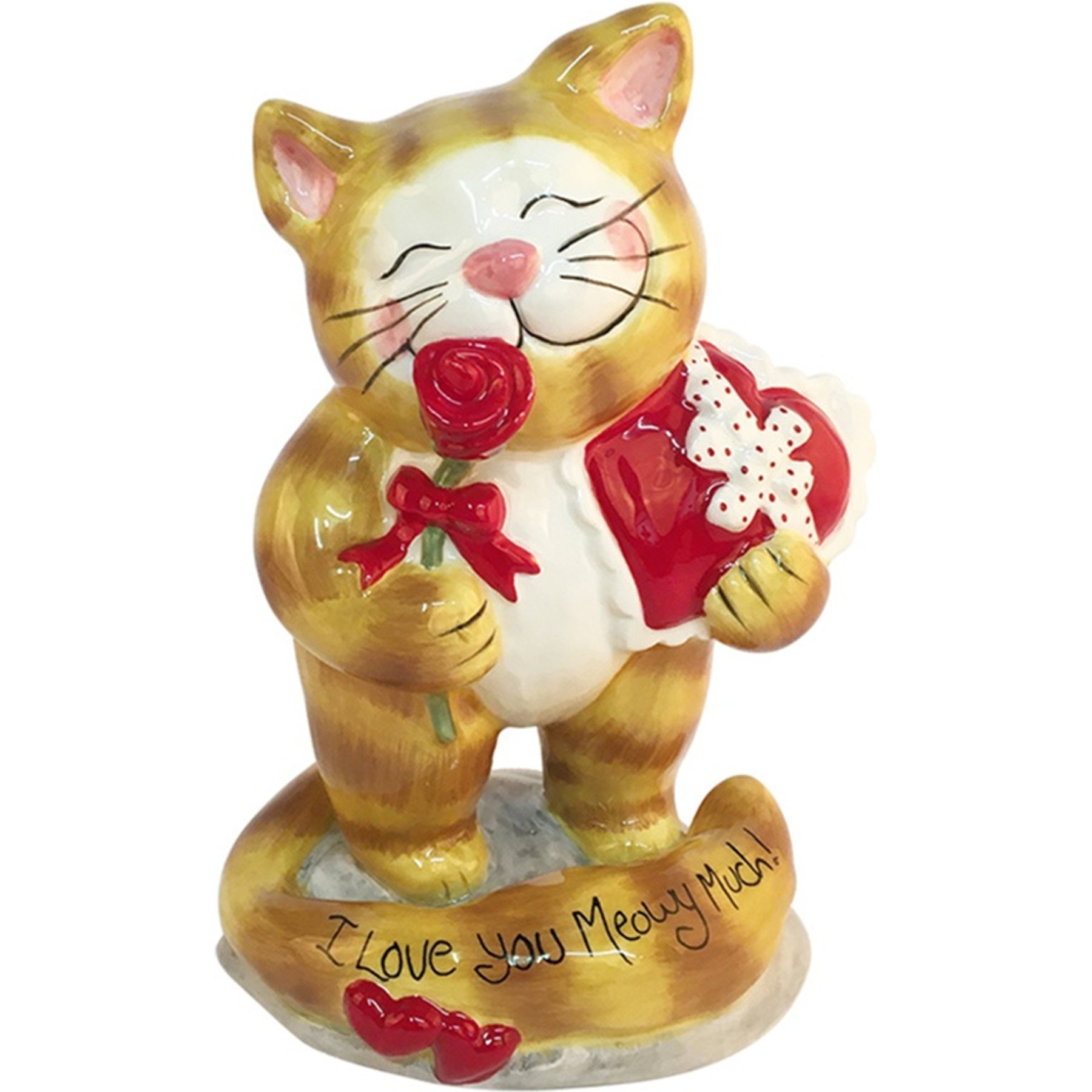 Blue Sky Clayworks I Love You Meowy Much! Cat Figurine