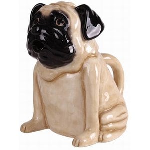 BLUE SKY CLAYWORKS Cream Pug Teapot - Chewy.com
