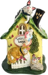 Blue Sky Clayworks Lazy Cat Lounge Candle House
