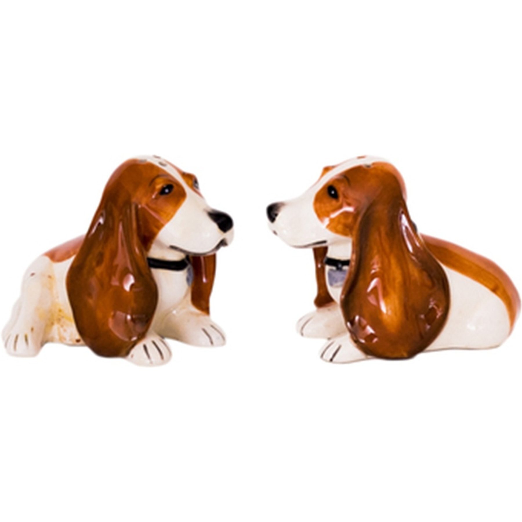 Blue Sky Clayworks Basset Hound Salt & Pepper Set