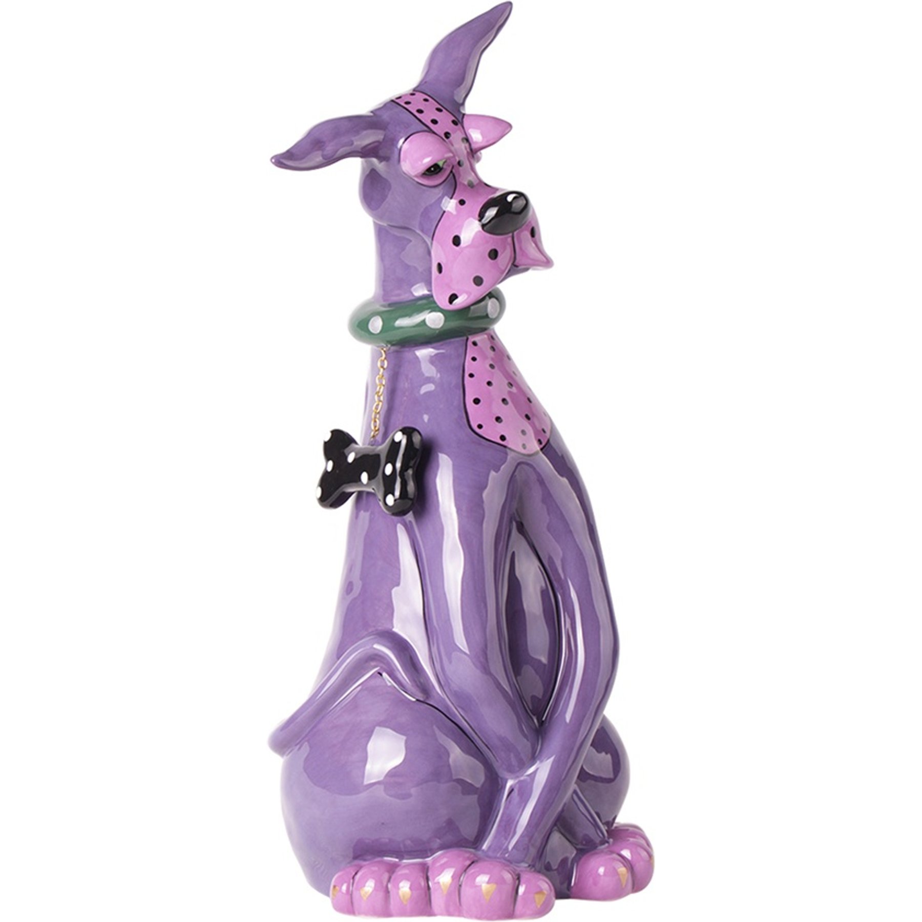 Blue Sky Clayworks Violet Zappy Dog Figurine