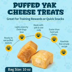 HOTSPOT PETS High-Protein Puffed Original Yak Cheese Soft & Chewy Dog Treats, 10-oz bag slide 2 of 6