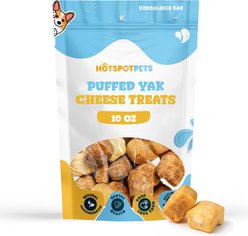 HOTSPOT PETS High-Protein Puffed Original Yak Cheese Soft & Chewy Dog Treats, 10-oz bag