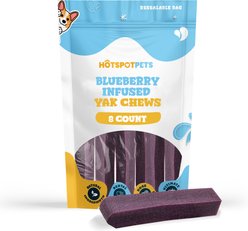 HOTSPOT PETS 5 to 6-in Blueberry Infused Cheese Hard Dog Yak Chew, 8 count slide 1 of 7