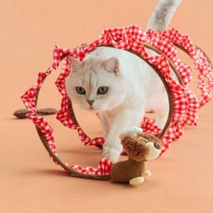 ZEZE Forest Snake Catnip Tunnel Spiral Cat Toy with Bell & Hanging