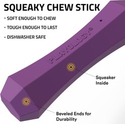 Playology Bacon Scented Squeaky Chew Stick Dog Toy, Medium slide 2 of 6