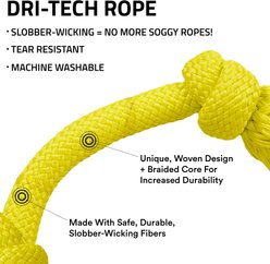 Playology Dri-Tech Chicken Scented Rope Dog Toy, Medium slide 2 of 6