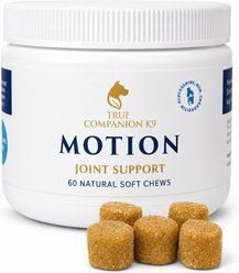 True Companion K9 Motion Hip & Joint Support Chicken Flavored Chew Supplement for Dogs, 60 count