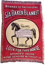 5/A Baker Horse Afghan Logo, 50 x 70-in