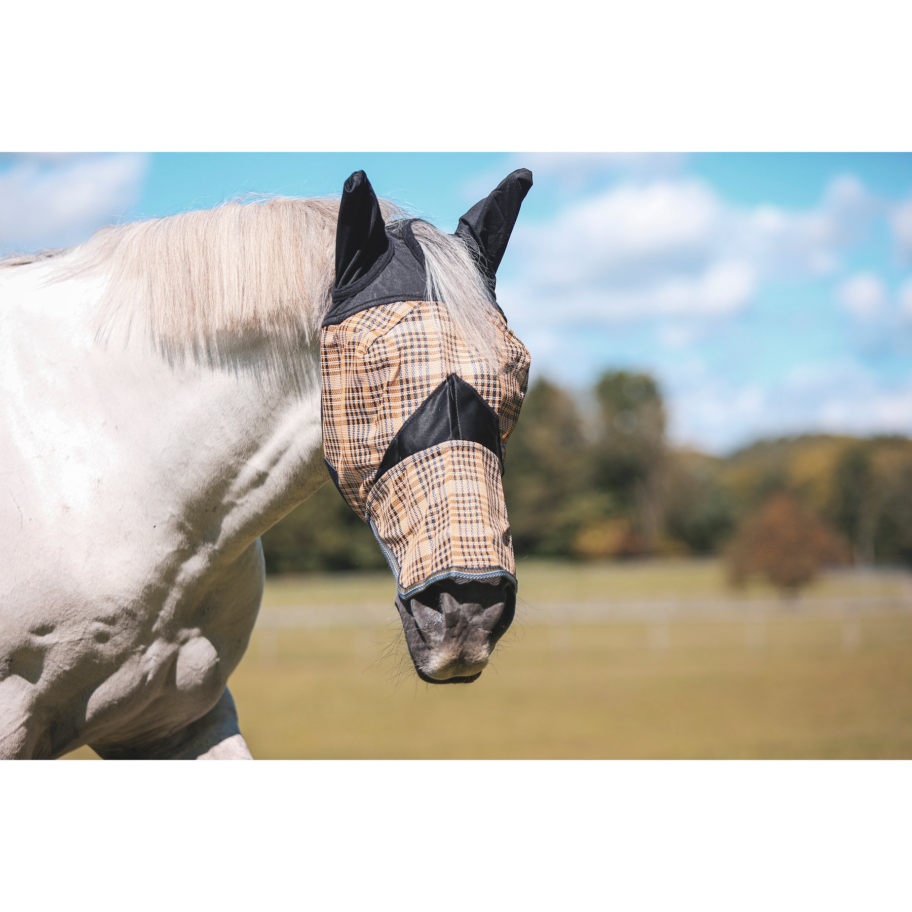 5/A Baker Horse PVC Mesh Fly Mask with Ears, Cob