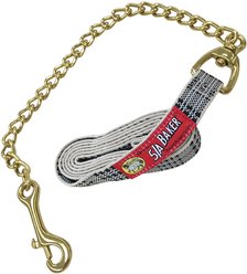 5/A Baker Horse Nylon Lead 7-ft with Chain Brass Plated, 20-in slide 2 of 4