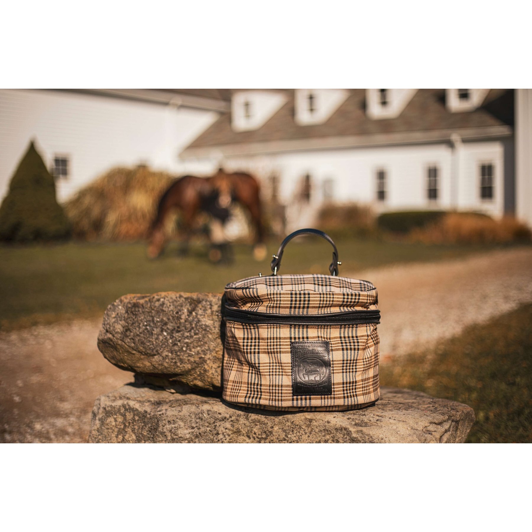 5/A Baker Horse Riding Hat Carrier, Black