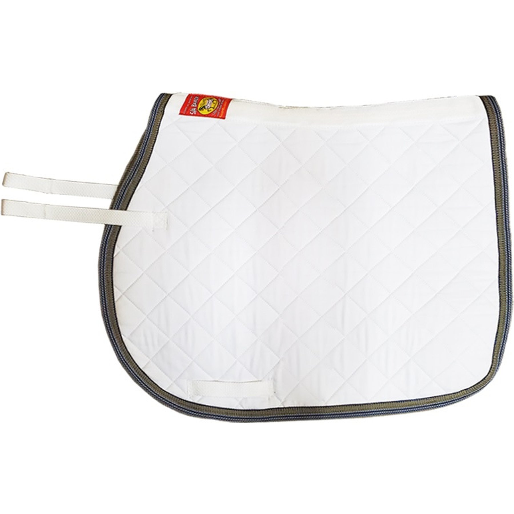 5/A Baker Horse General Purpose Quilted Pad, White, Square