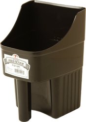 Little Giant Plastic Enclosed Livestock Feed Scoop, Black, 3-qt