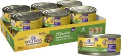 Wellness Complete Health Morsels Grain-Free Turkey Entree Wet Cat Food, 5.5-oz can, case of 12