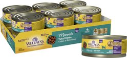 Wellness Complete Health Morsels Grain-Free Tuna Entree Wet Cat Food, 5.5-oz can, case of 12