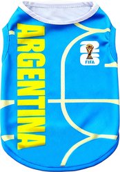 FIFA WC26 Machine Washable Dog Shirt, Blue, Small, Argentina