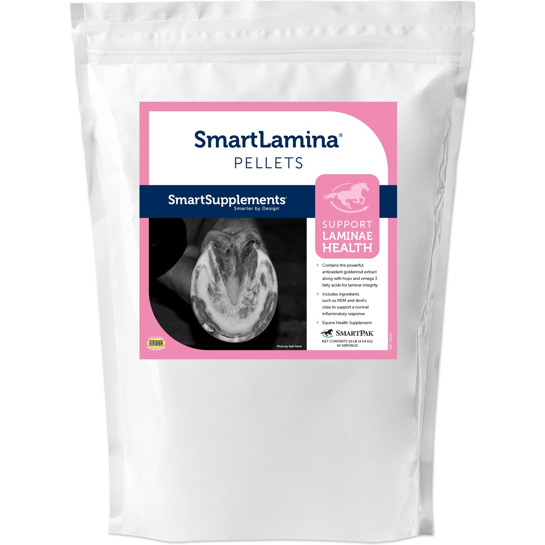 SmartPak SmartSupplements SmartLamina Pellet Horse Hoof Care Supplement, 10-lb bag