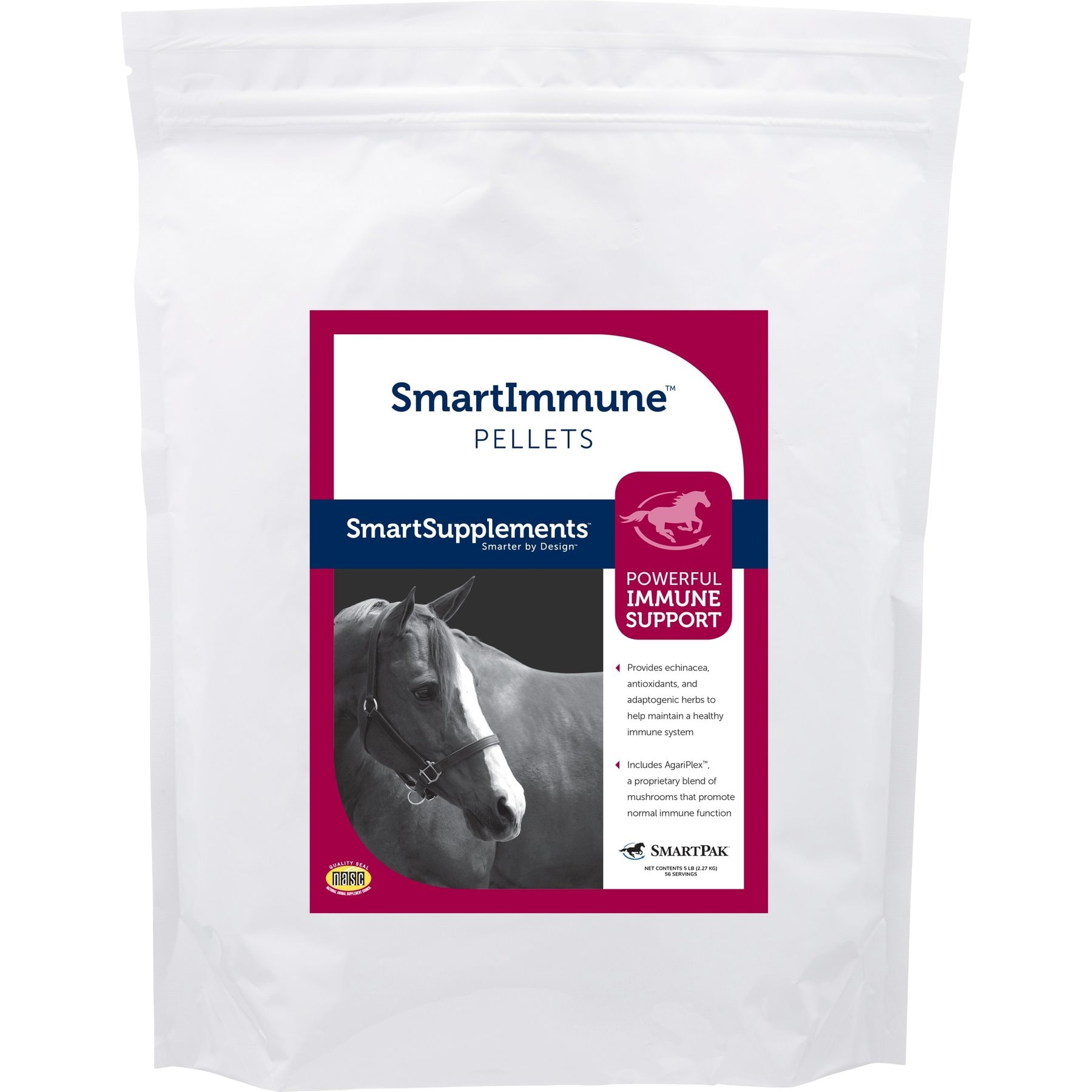 SmartPak SmartSupplements SmartImmune Pellets Supplement for Horses, 5-lb bag