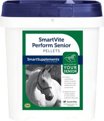 SmartPak SmartSupplements SmartVite Perform Senior Pellets Supplement for Horses, 12.5-lb bucket