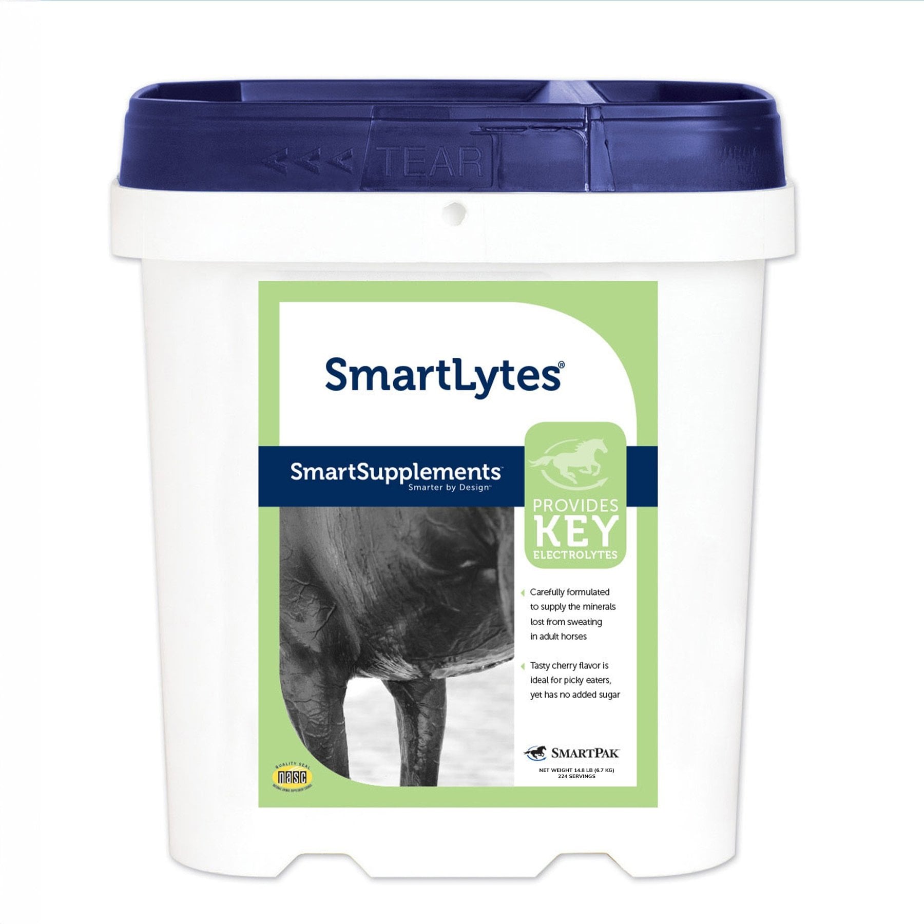 SmartPak SmartSupplements SmartLytes Supplement for Horses, 14.8-lb bucket