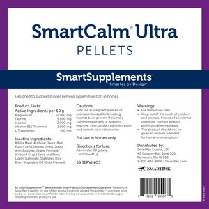 SmartPak SmartSupplements SmartCalm Ultra Pellet Horse Calming Supplement, 7.5-lb bag