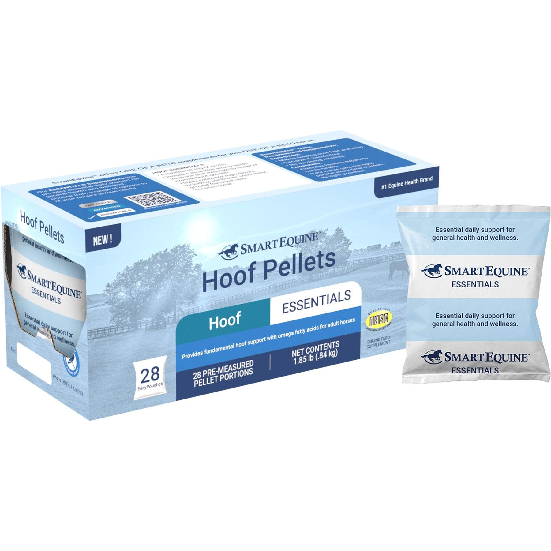 SmartPak Leg Up Hoof Pellets EasyPouch Hoof Care Supplement for Horses