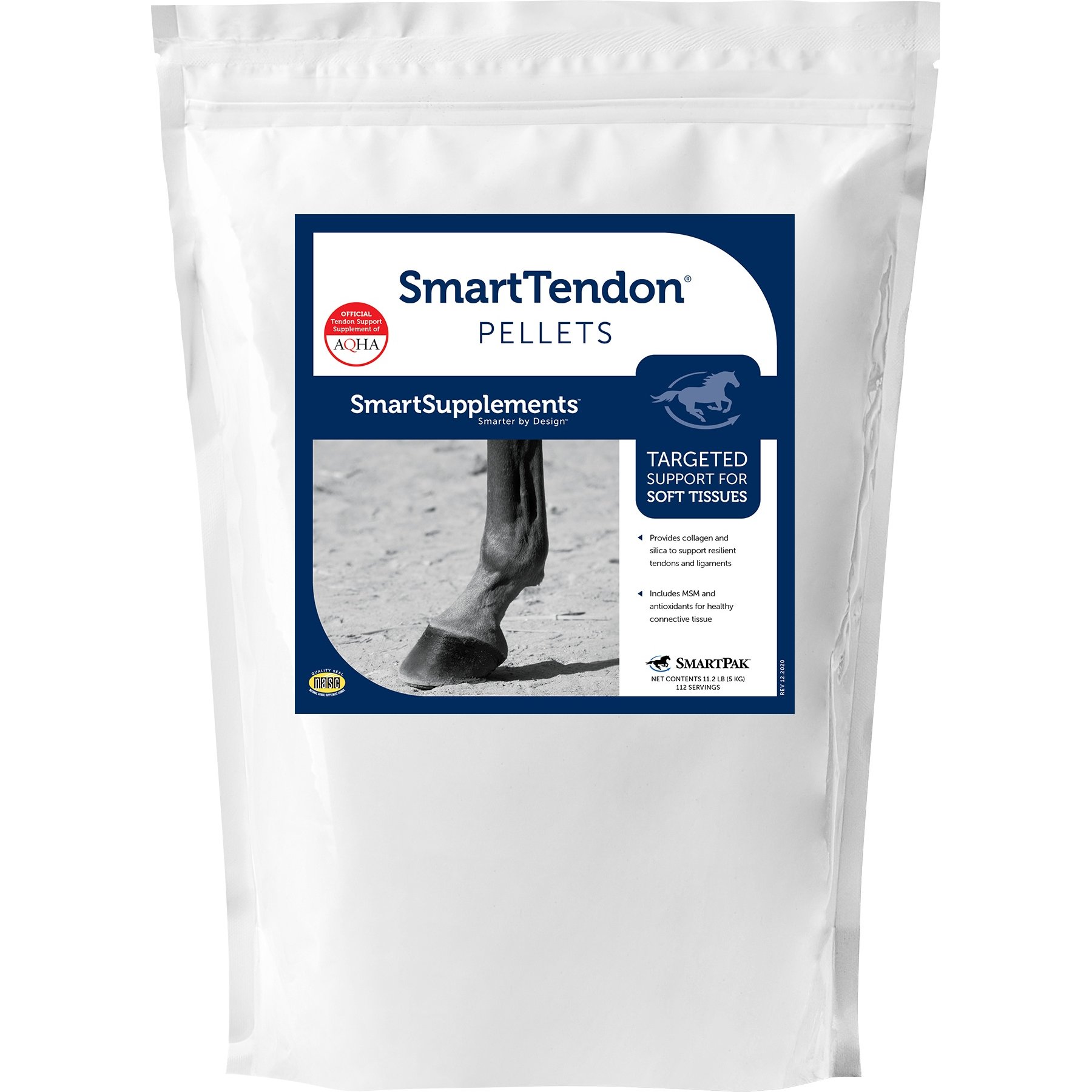 SmartPak SmartTendon Pellets Muscular Supplement for Horses, 11.2-lb bag
