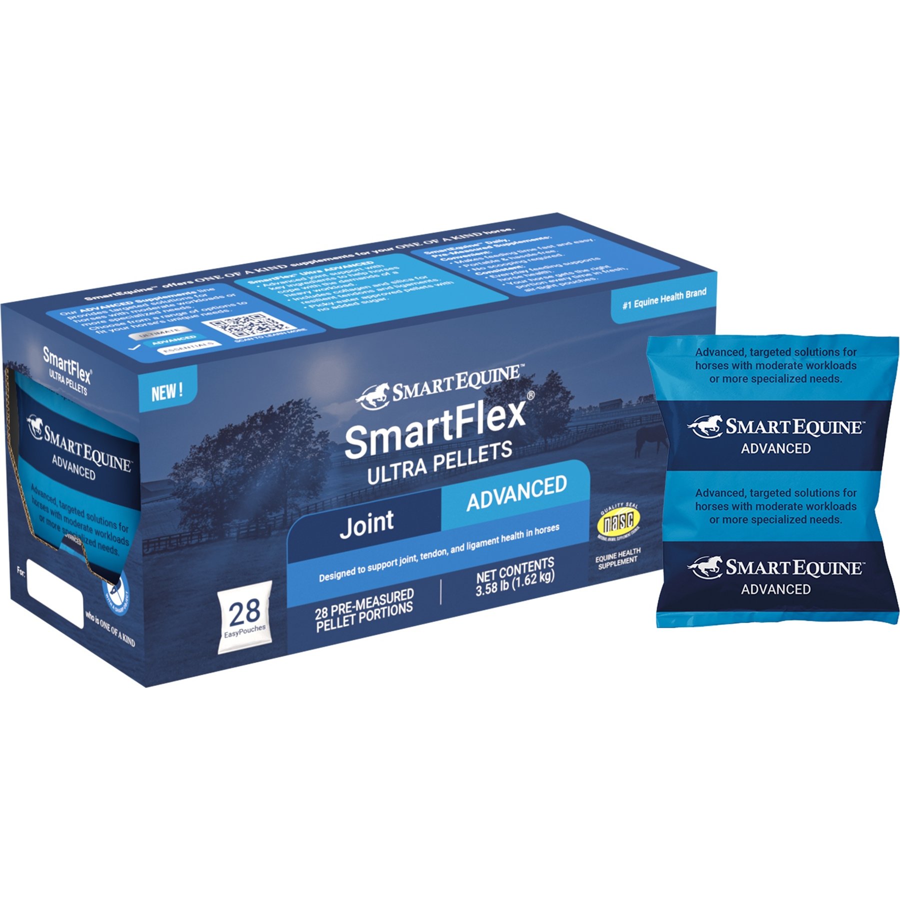 SmartPak SmartFlex Ultra Pellets EasyPouch Joint Supplement for Horses
