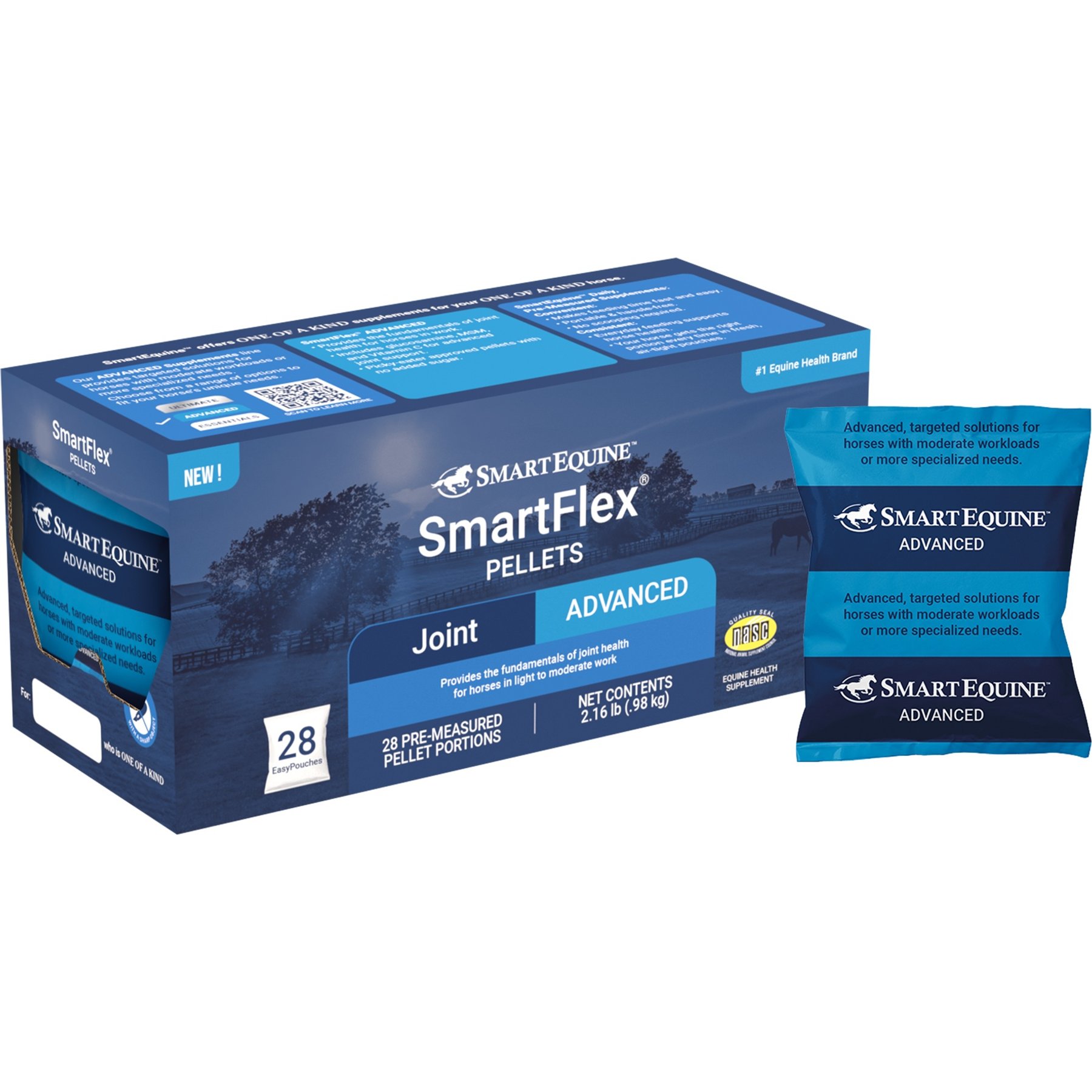 SmartPak SmartFlex Pellets EasyPouch Joint Supplement for Horses