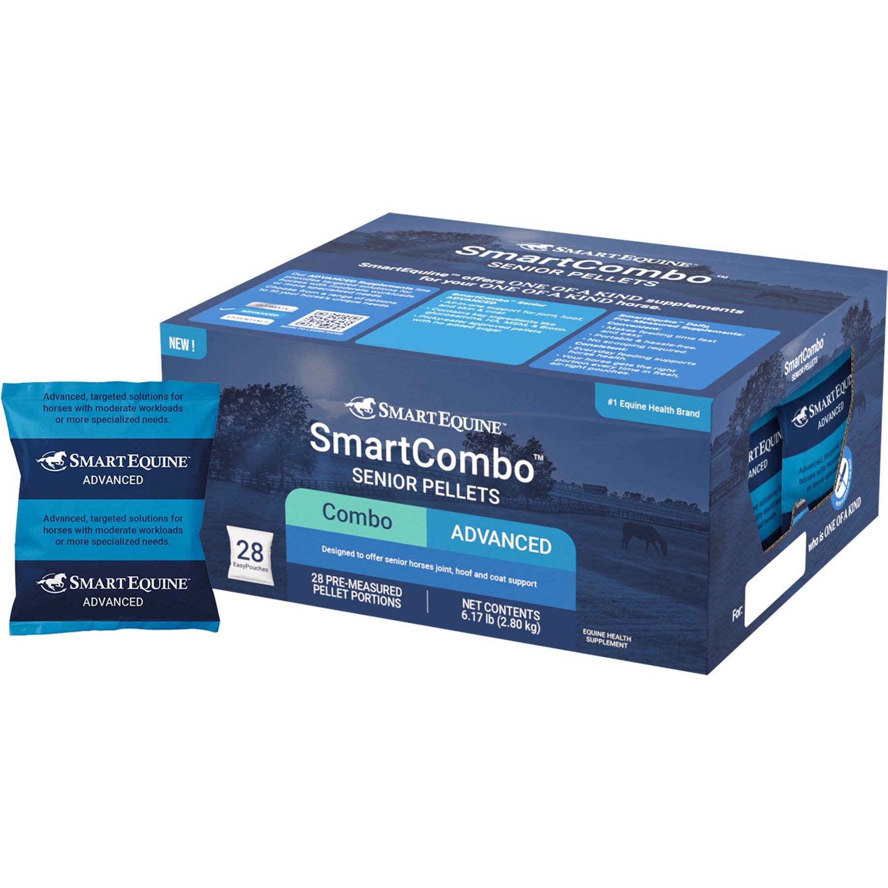 SmartPak SmartCombo Senior Pellets EasyPouch Supplement for Horses