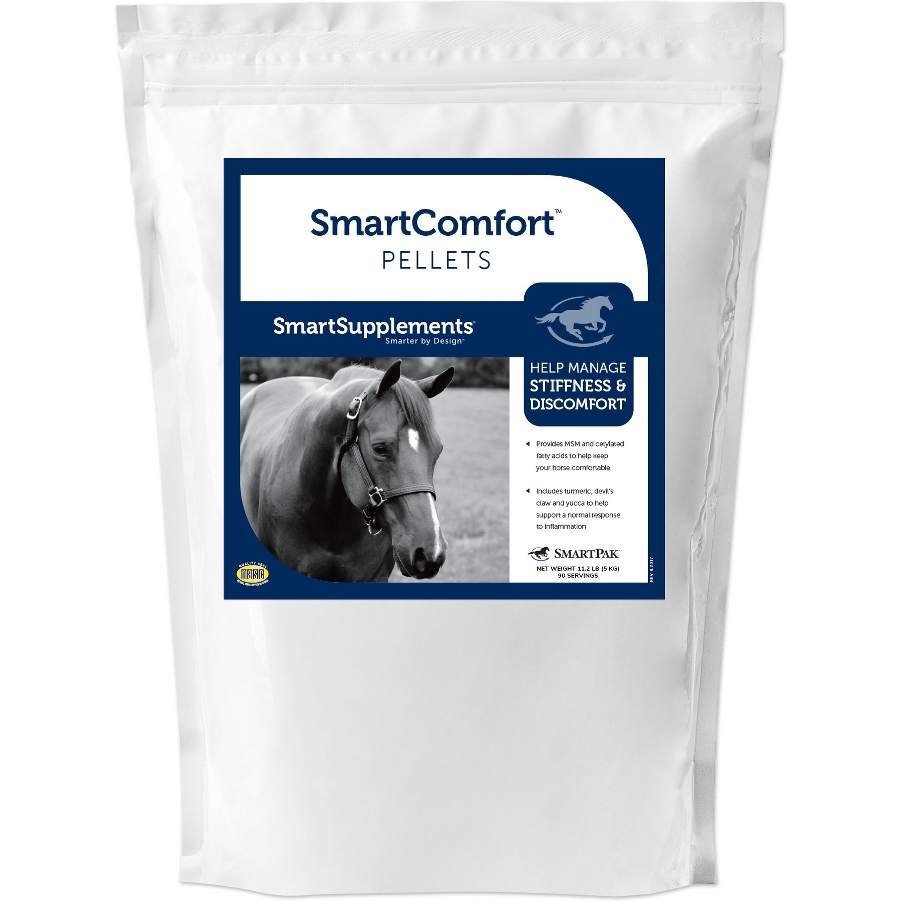 SmartPak SmartSupplements SmartComfort Pellets Supplement for Horses, 11.2-lb bucket